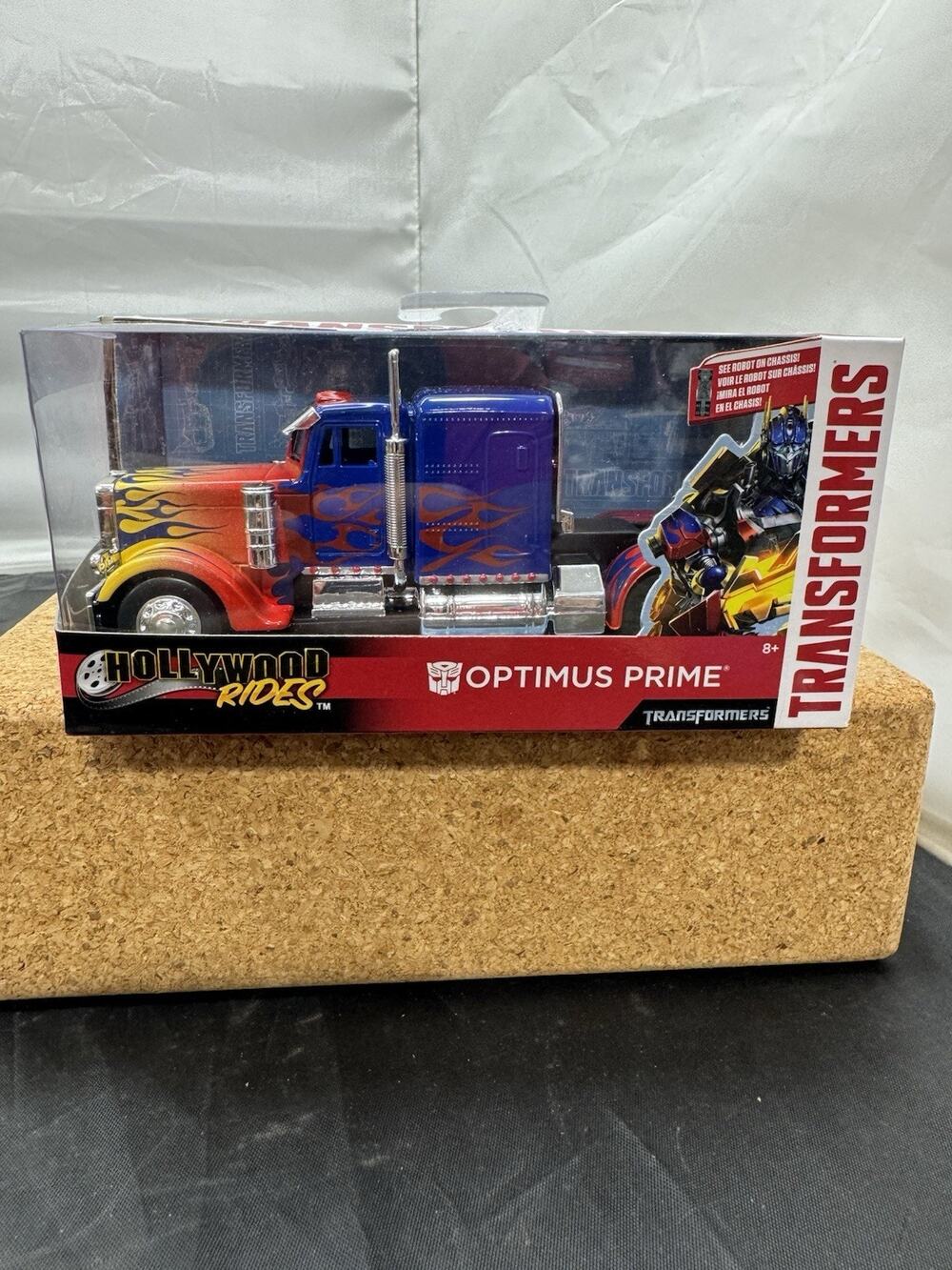 Jada Transformers Optimus Prime 1:24 Diecast Truck Hollywood Rides 24078 New NIB